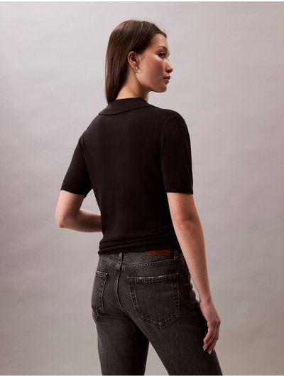Polo-Calvin-Klein-Mujer-Negro-44C341G-001