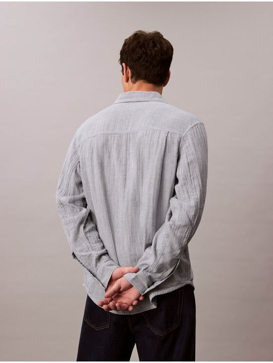 Camisa-Calvin-Klein-Doble-Cara-Hombre-Azul-4RC706G-450