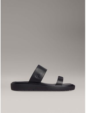 Sandalias-de-Cuero-Calvin-Klein-Mujer-Negro-YW0YW01864-BEH
