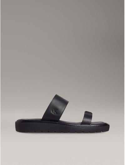 Sandalias-de-Cuero-Calvin-Klein-Mujer-Negro-YW0YW01864-BEH