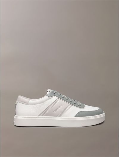 Tenis-Calvin-Klein-con-Logotipo-Grabado-Hombre-Gris-HM0HM01898-0IN