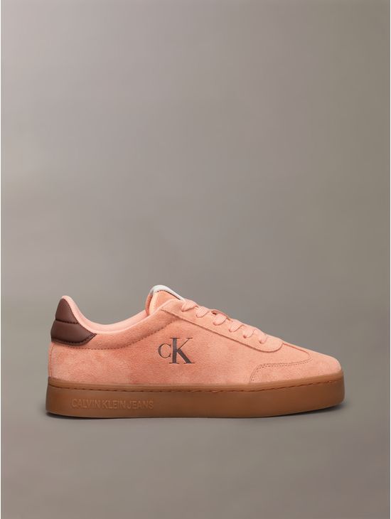 Tenis-Calvin-Klein-con-Monograma-Grabado-Mujer-Naranja-YW0YW01767-0JN