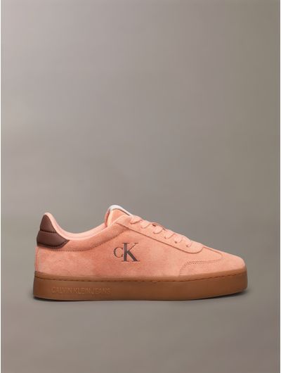 Tenis-Calvin-Klein-con-Monograma-Grabado-Mujer-Naranja-YW0YW01767-0JN