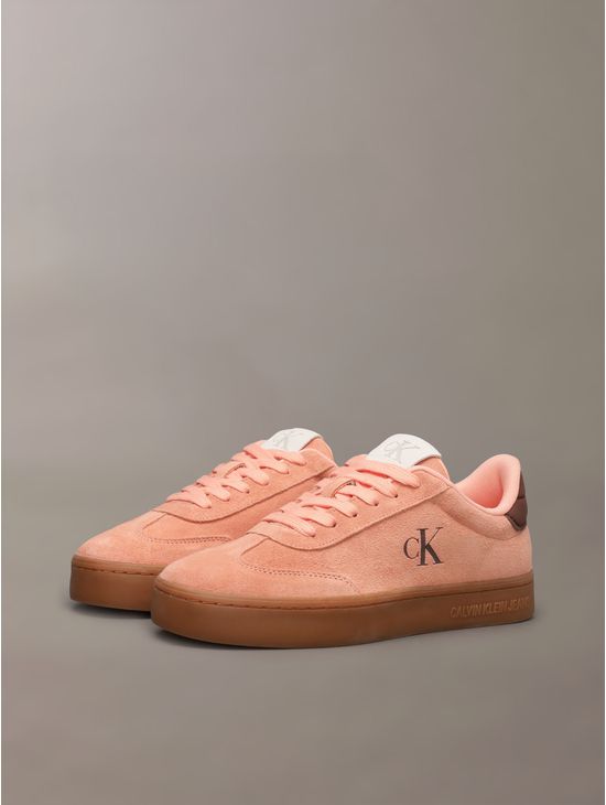 Tenis-Calvin-Klein-con-Monograma-Grabado-Mujer-Naranja-YW0YW01767-0JN