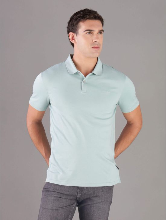 Polo-Calvin-Klein-Logo-Hombre-Azul