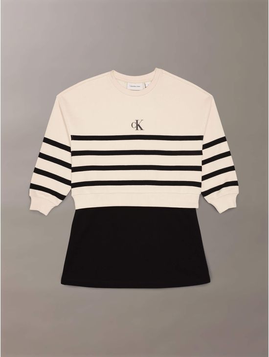 Vestido-Calvin-Klein-Jeans-Monograma-Engomado-Niña-Multicolor