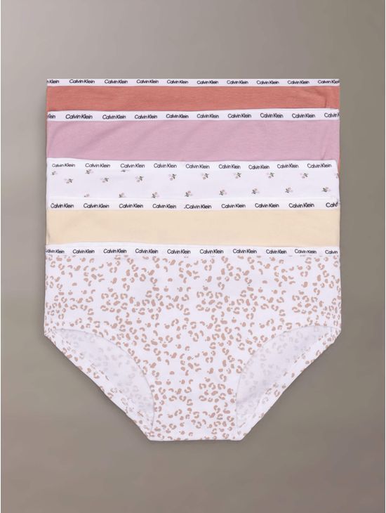 Hipster-Calvin-Klein-Logo-Paquete-de-5-Niña-Multicolor