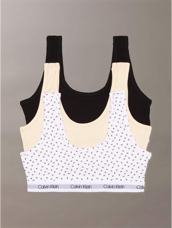Bralette-Calvin-Klein-Logo-Paquete-de-3-Niña-Multicolor