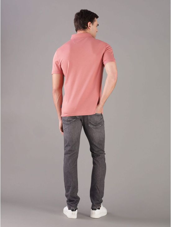Polo-Calvin-Klein-Logo-Hombre-Rosa