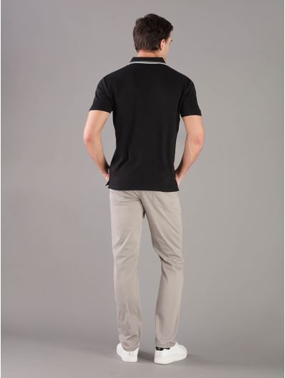 Polo-Calvin-Klein-Logo-Hombre-Negro