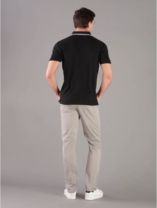 Polo-Calvin-Klein-Logo-Hombre-Negro