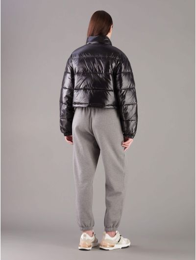 Chamarra-Calvin-Klein-Jeans-Cropped-Capitonada-Mujer-Negro