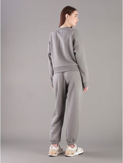 Sudadera-Calvin-Klein-Jeans-Monograma-Plastificado-Mujer-Gris