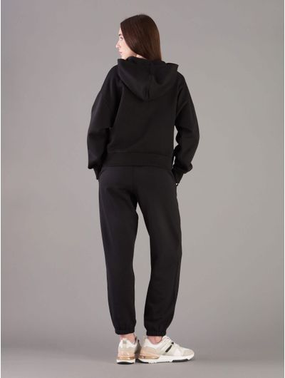 Sudadera-Calvin-Klein-Logo-Glitter-Mujer-Negro