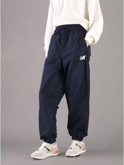 Jogger-Calvin-Klein-Jeans-Monograma-Mujer-Azul