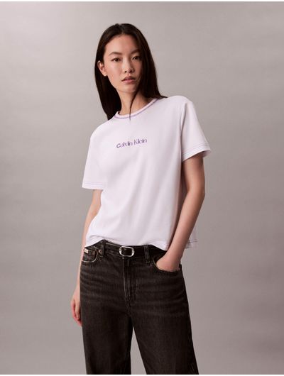 Playera-Calvin-Klein-con-Costura-Mujer-Blanco