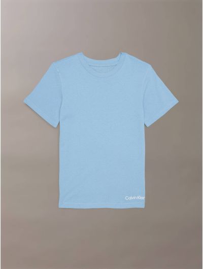 Playeras-Calvin-Klein-Logo-Paquete-de-3-Niño-Azul