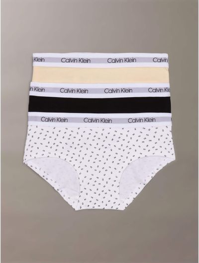 Hipster-Calvin-Klein-Logo-Paquete-de-3-Niña-Multicolor
