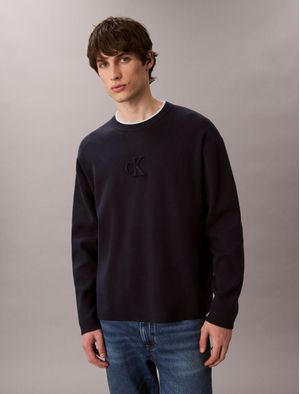Sueter-Calvin-Klein-Monograma-Hombre-Negro
