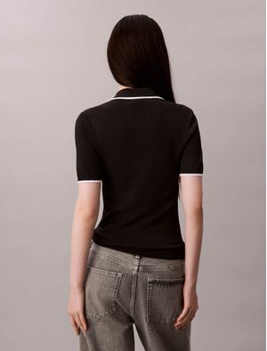 Polo-Calvin-Klein-Mujer-Negro