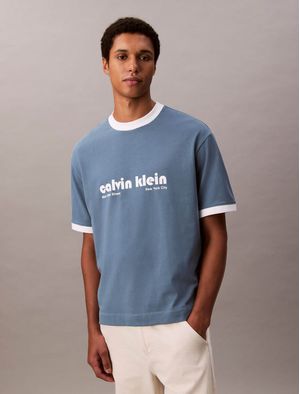 Playera-Calvin-Klein-Relaxed-Retro-Hombre-Azul-4RC244G-420