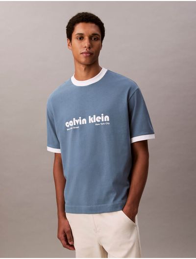 Playera-Calvin-Klein-Relaxed-Retro-Hombre-Azul-4RC244G-420