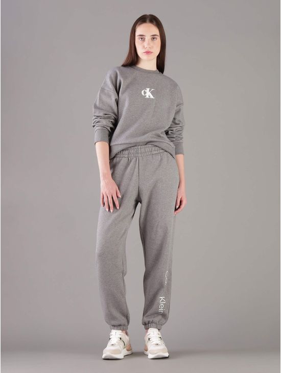 Jogger-Calvin-Klein-Jeans-Logo-Mujer-Gris