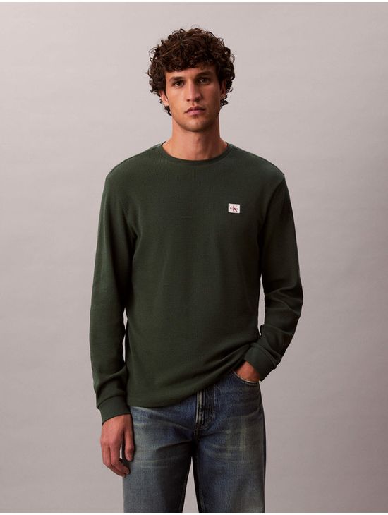 Sueter-Calvin-Klein-Waffleado-Hombre-Verde-40EM217-301