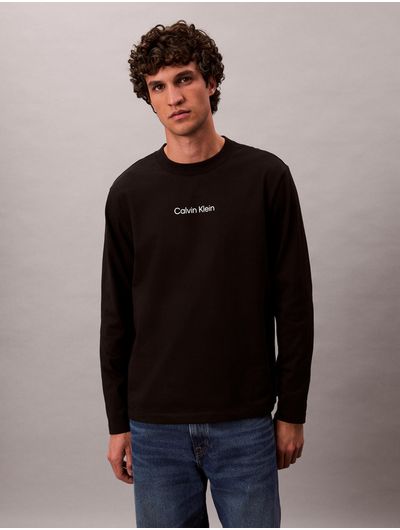 Playera-Calvin-Klein-Logo-Hombre-Negro-4LD232G-001