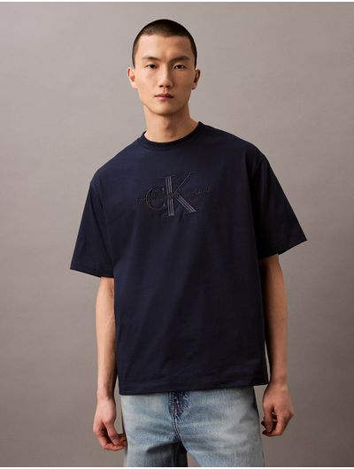 Playera-Calvin-Klein-HERO-Hombre-Azul-4RB295G-410