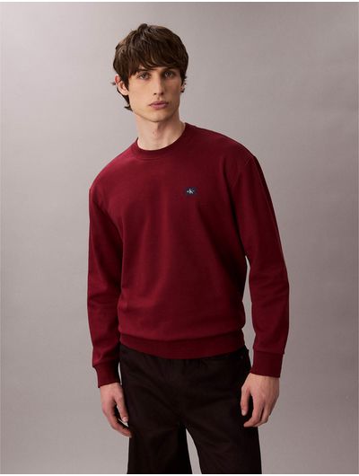 Sudadera-Calvin-Klein-Monologo-Hombre-Rojo-4RC273G-601