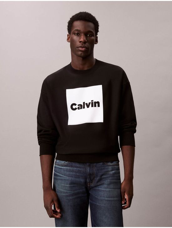Sudadera-Calvin-Klein-Boxed-Logo-Hombre-Negro-4RD216G-001