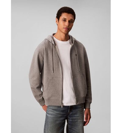 Sudadera Calvin Klein Monograma Hombre Gris Sudaderas Calvin