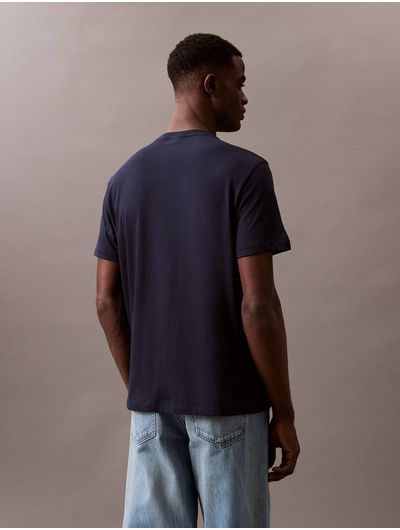 Playera-Calvin-Klein-Crewneck-Logo-Hombre-Azul-40BC238-410