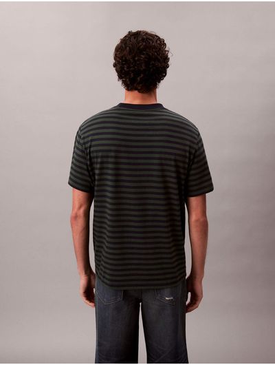 Playera-Calvin-Klein-Monologo-Hombre-Verde-de-Rayas-4RD204G-301