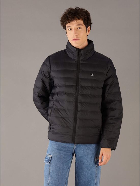 Chamarra-Calvin-Klein-Jeans-con-Monograma-Hombre-Negro-4RC511G-001