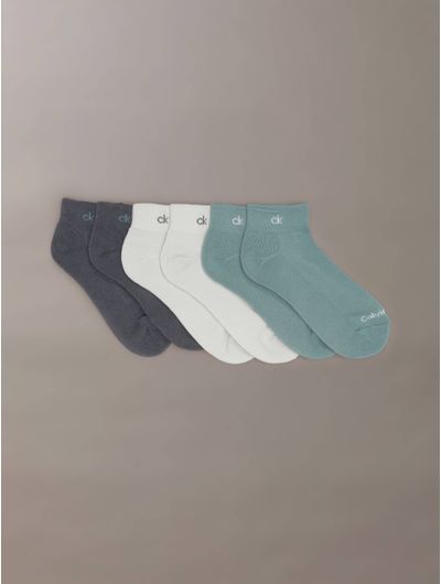 CalceCalcetines-Calvin-Klein-Cushion-Ankle-Paquete-de-6-Mujer-Multicolor-CKW213QT01-005