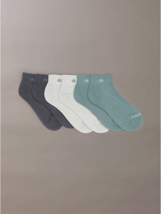 CalceCalcetines-Calvin-Klein-Cushion-Ankle-Paquete-de-6-Mujer-Multicolor-CKW213QT01-005