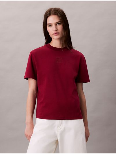 Playera-Calvin-Klein-Mujer-Rojo-44D202G-601