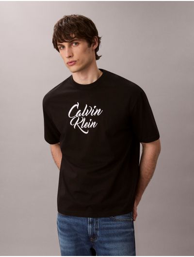 Playera-Logotipo-Grafico-Calvin-Klein-Hombre-Negro-4RD801G-001