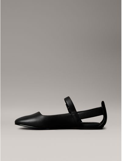 Ballerinas-de-Cuero-Calvin-Klein-Mujer-Negro-HW0HW02818-BEH