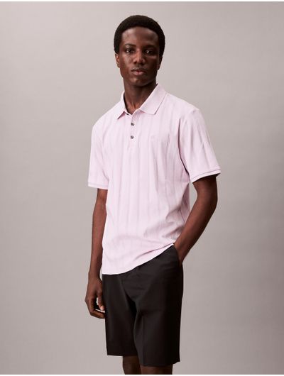 Polo-Calvin-Klein-con-Tejido-de-Canale-Hombre-Lila-4LC219G-530