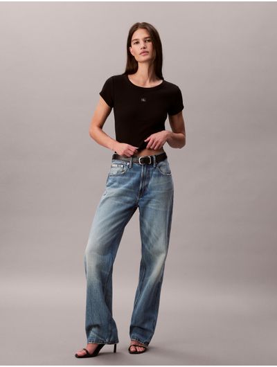 Playera-Calvin-Klein-Baby-Rib-Mujer-Negro-47C200G-001