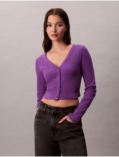 Cardigan-de-Canale-Calvin-Klein-Mujer-Morado-47C204G-500