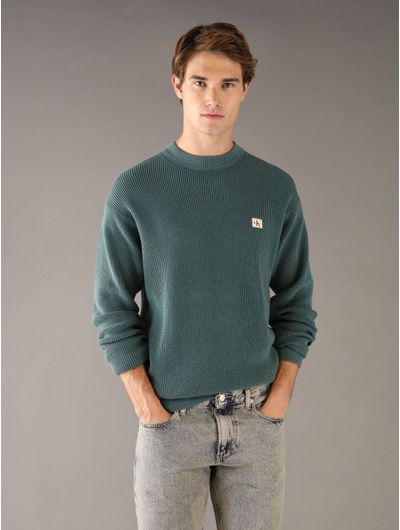 Sueter-Calvin-Klein-Monologo-Bordado-Hombre-Verde-4RD313G-310
