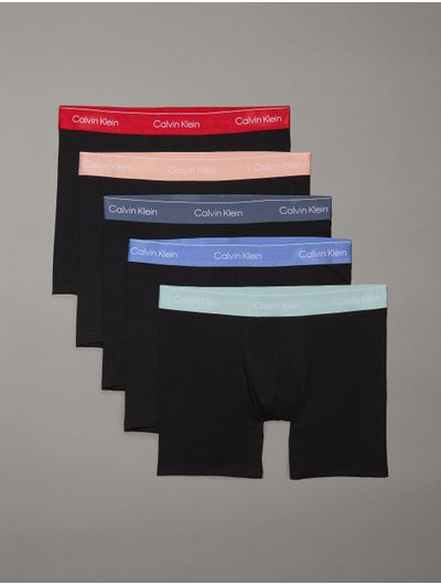 Boxer-Brief-Calvin-Klein-Icon-Cotton-Stretch-Paquete-de-5-Hombre-Negro-NB4395-830
