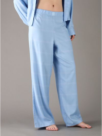 Pantalon-de-Pijama-Calvin-Klein-Logo-Bordado-Mujer-Azul-QS7478-430