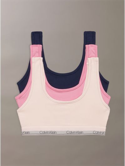 Bralettes-Calvin-Klein-Logo-Bordado-Paquete-de-3-Nina-Multicolor-R08210Z-700