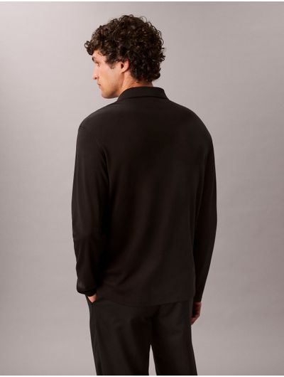 Polo-Calvin-Klein-Manga-Larga-Hombre-Negro-40EM909-002