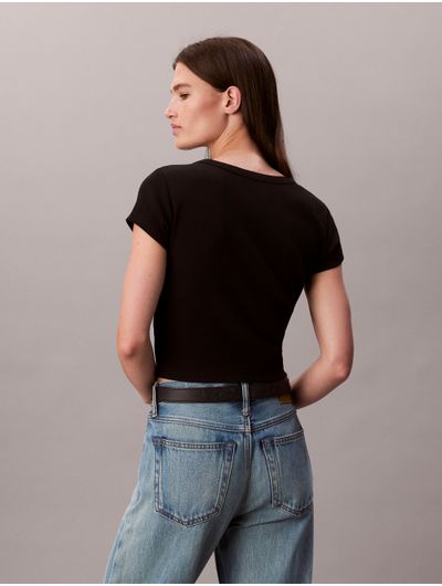 Playera-Calvin-Klein-Baby-Rib-Mujer-Negro-47C200G-001